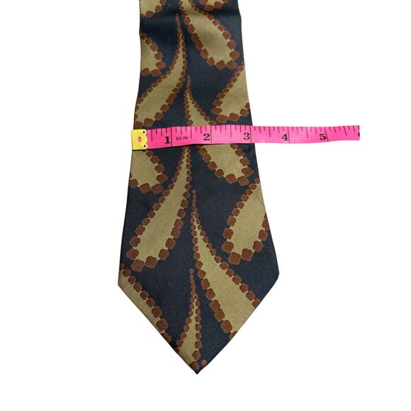 Giorgio Armani Vintage Silk Tie Black Gold Brown
Geometric Cravatte - Picture 7 of 7